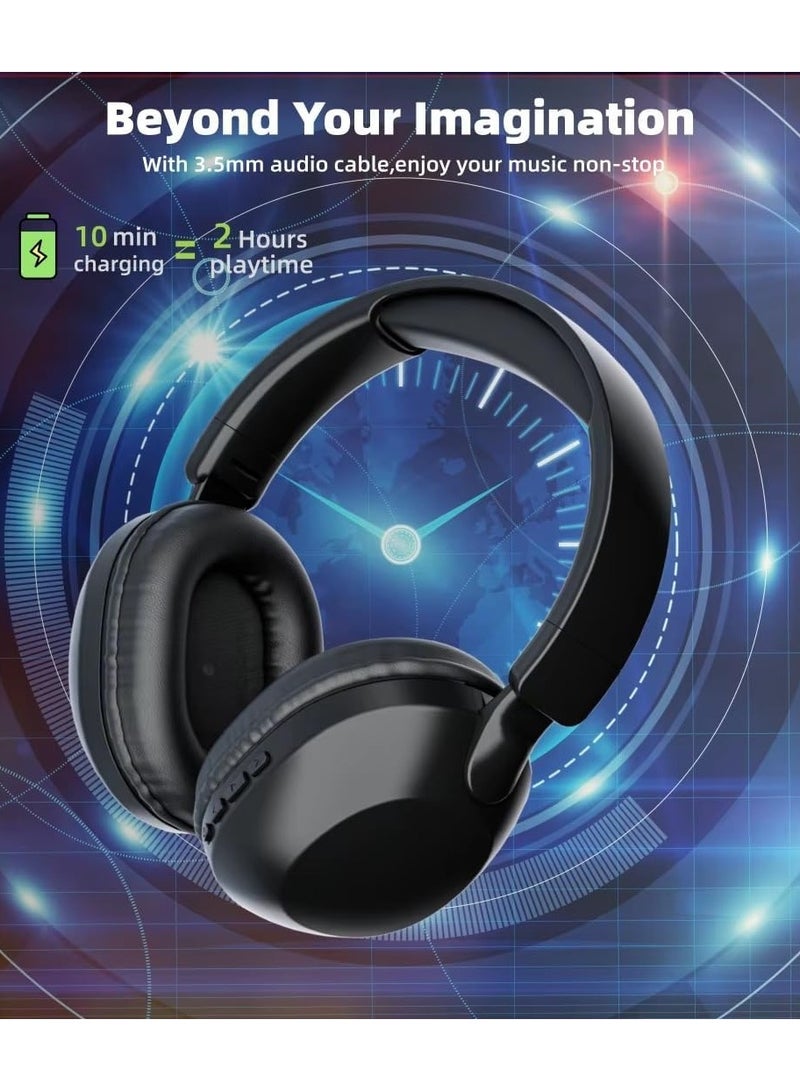 SODO Headset SD-1102 Wireless Stereo Over Ear Headphones With Microphone Black - Image 4